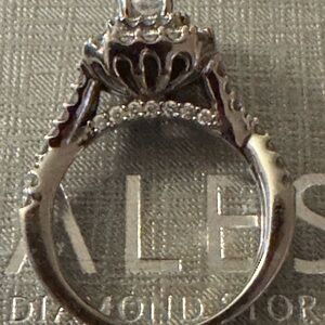 Zales emerald-cut Diamond ring 1-1/2 CT. 14k white gold